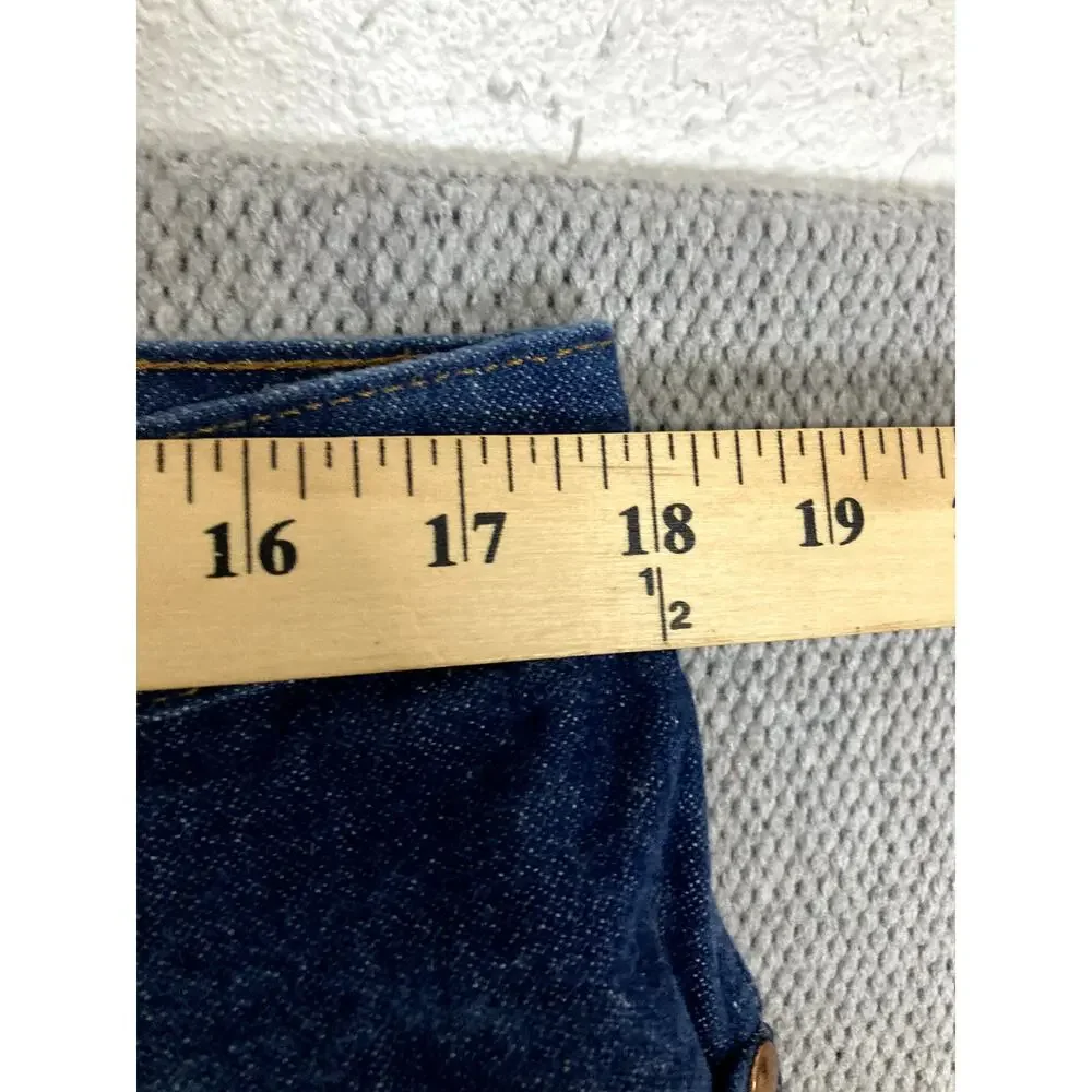 Wrangler Jeans Cowboy Cut Mens 36X36 Blue Dark Wash Straight Workwear Tall 13MWZ